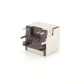 1*1 Port 8P8C PCB RJ45 Jack with 10/100 Base-T Magnetics Module